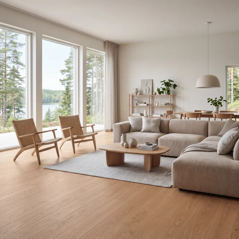 Herdet Tregulv Eik natur Solgløtt 20287 XL